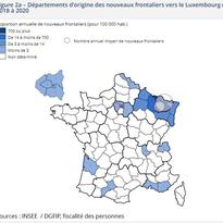 [#frontaliers] L'INSEE Grand Est publie une analyse sur les "nouveaux frontaliers" vers le Luxembourg
