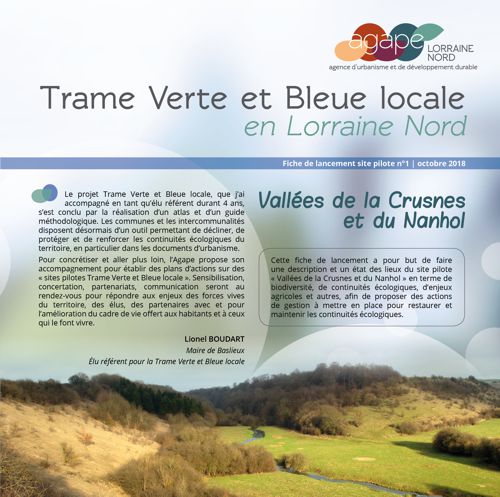 Les Vallées de la Crusnes et du Nanhol : site-pilote de la Trame Verte et Bleue locale