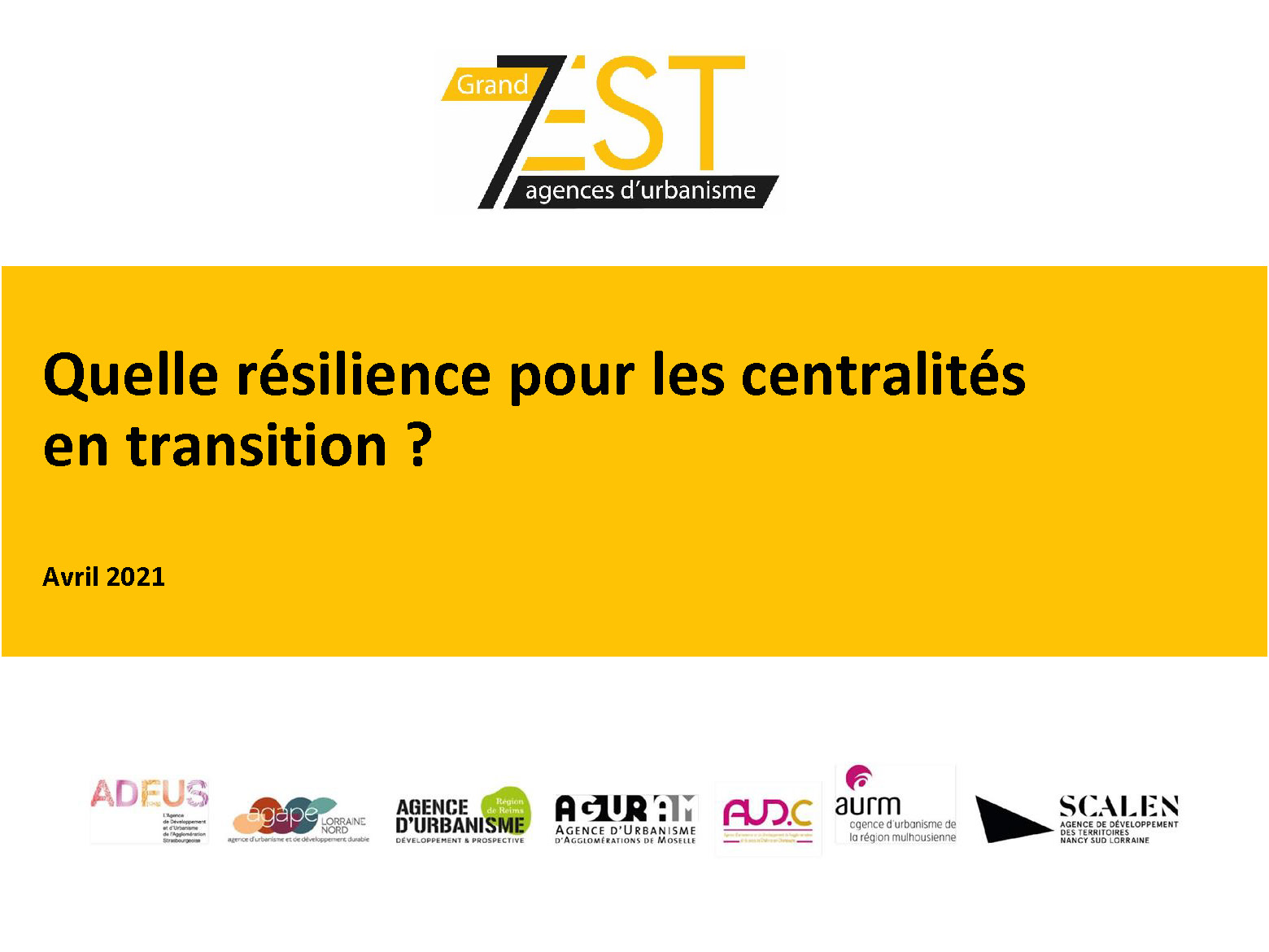 [Publication 7Est] Quelle résilience pour les centralités en transition ?
