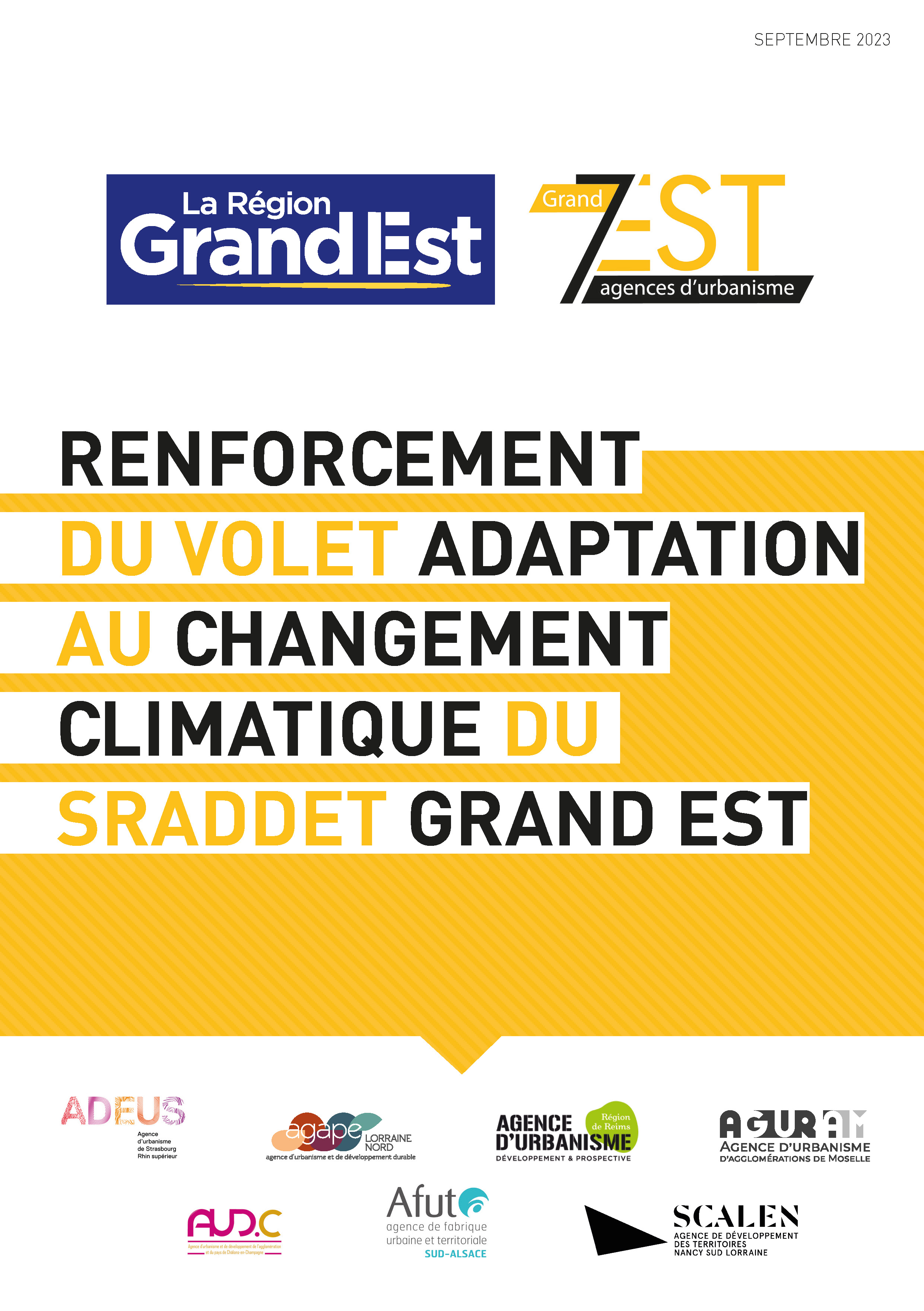 [Publication #7EST] Adaptation au changement climatique pour le SRADDET Grand Est