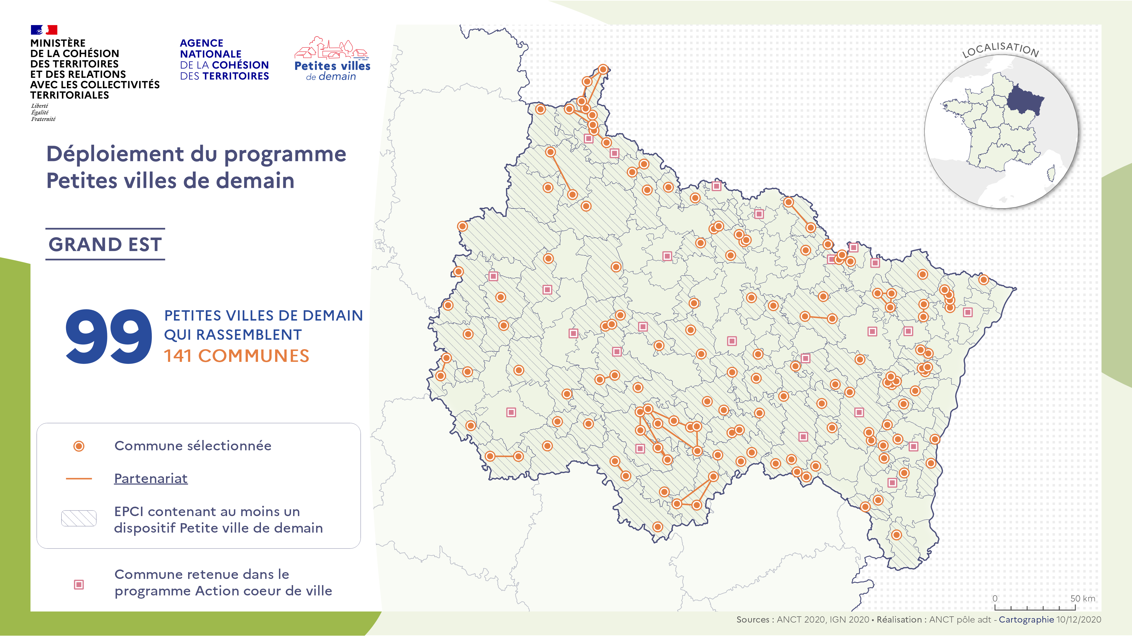 7 "Petites villes de demain" sur le territoire de l’AGAPE